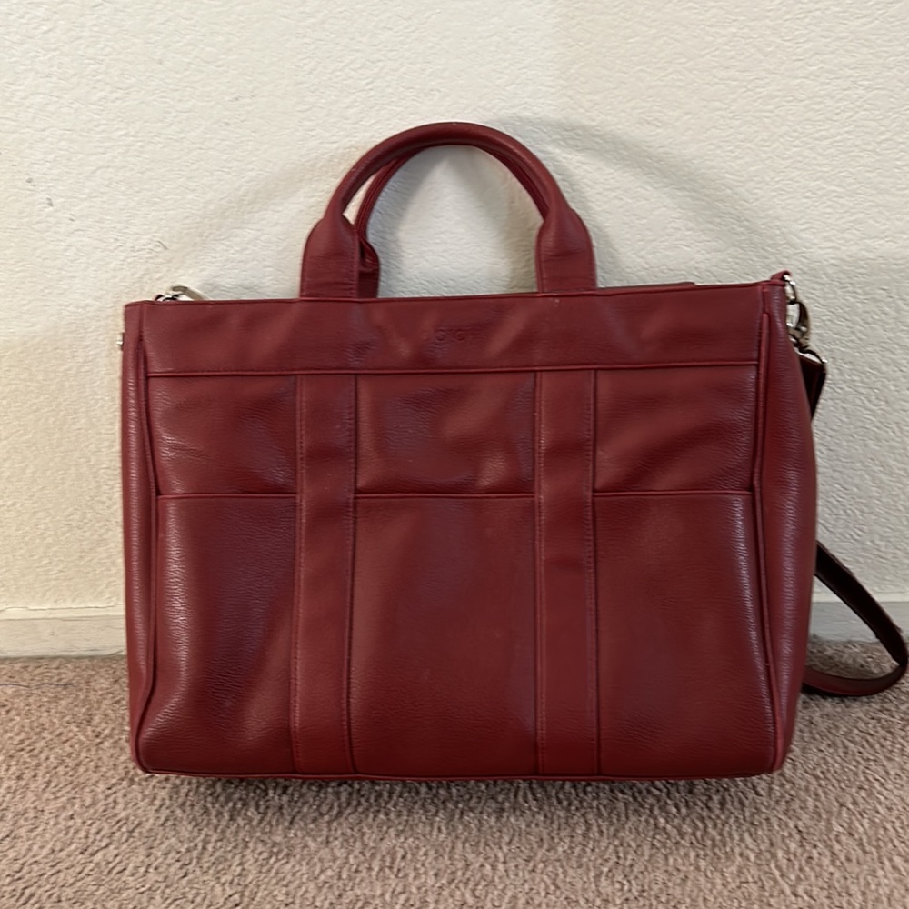 Darci Computer Bag, Excellent condition 18x13 Burnt Red.